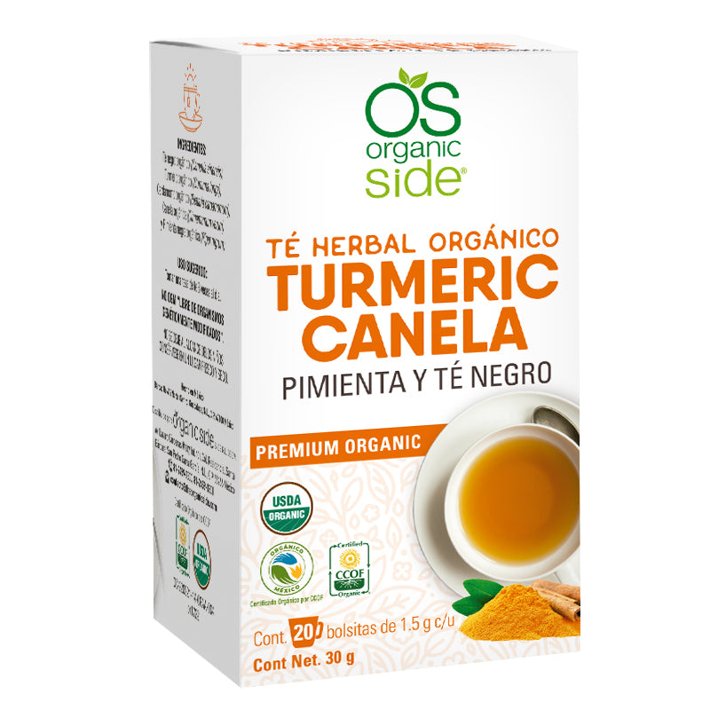 ORGANIC SIDE Té | Turmeric Canela Pimienta 20Bolsitas